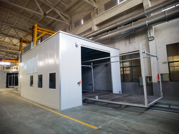 Guanding Metal Spraying Tunnel Furnace Tackles Batch Spraying Color Difference